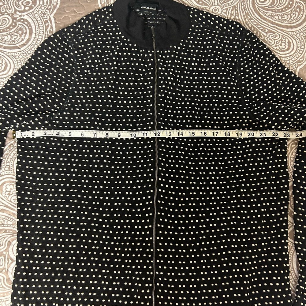 Giorgio Armani Zip Up Sweater Size 60 - Picture 8 of 8